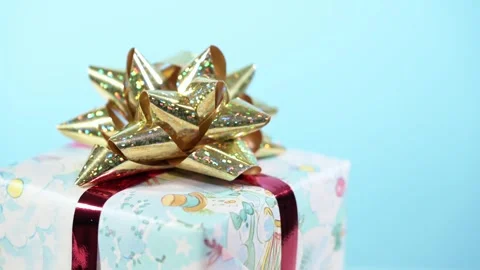 Christmas gift box Video stock 320256468