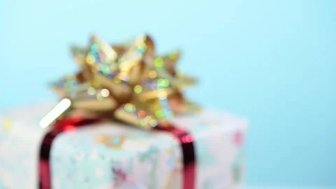Christmas gift box Video stock 320256497