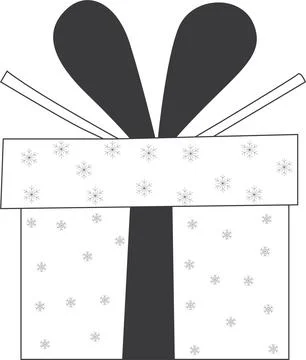 Christmas  gift box icon Stock Illustration