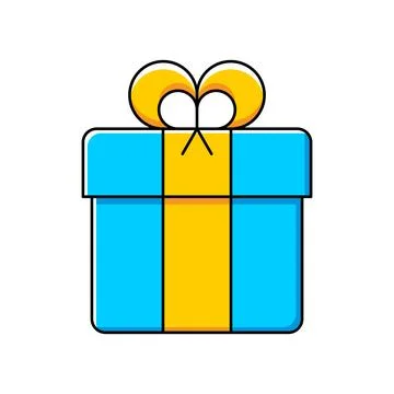 Christmas gift box icon Stock Illustration