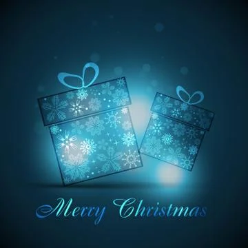 Christmas gift box Stock Illustration