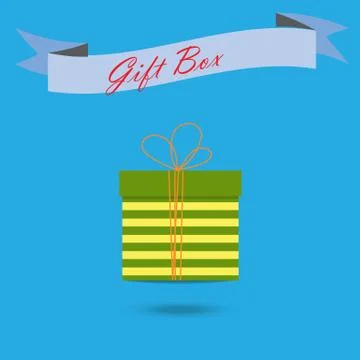 Christmas gift box Stock Illustration