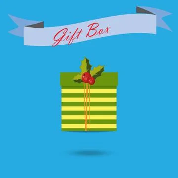Christmas gift box Stock Illustration