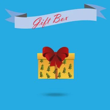 Christmas gift box Stock Illustration