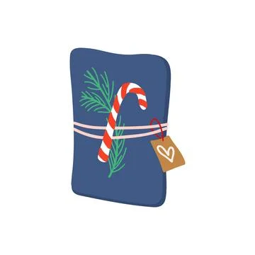 Christmas gift box Illustrazione stock
