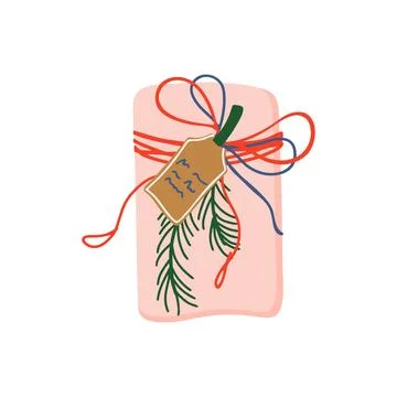 Christmas gift box Illustrazione stock