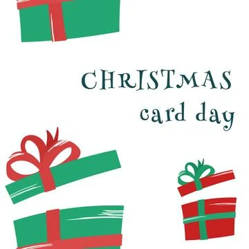 Christmas gift box illustration Stock Illustration