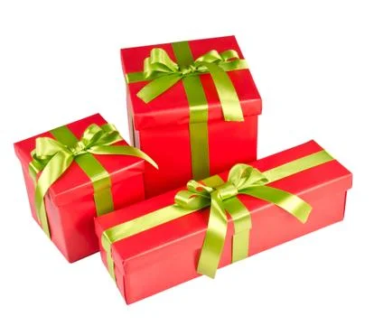Christmas gift box Stock Photos