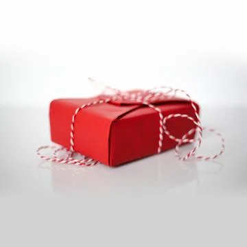 Christmas gift box Stock Photos