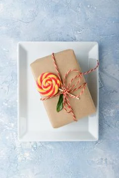 Christmas gift box Stock Photos