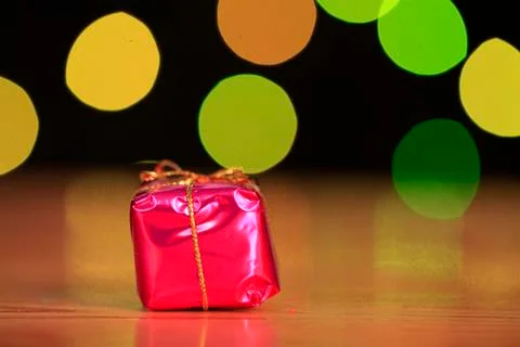 Christmas gift box Stock Photos