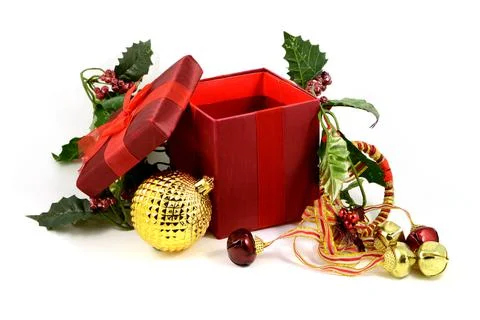 Christmas Gift Box Stock Photos