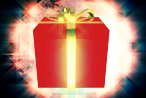 Christmas gift box rotating Video stock 315499