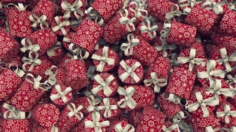 Christmas Gift Box Transition Stock Footage 220932124