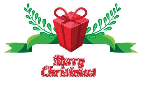 Christmas gift box vector Stock Illustration