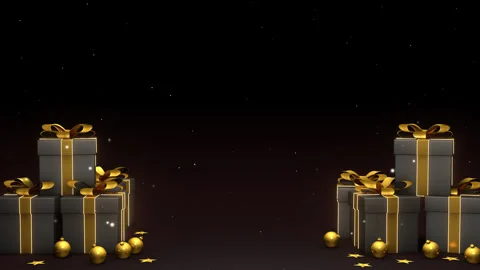 Christmas Gift Boxes Background Stock Footage 220871572
