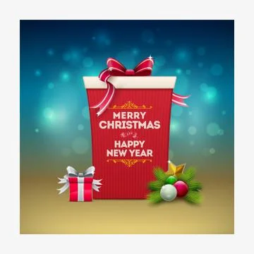 Christmas Gift Boxes Stock Illustration