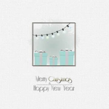 Christmas gift boxes Stock Illustration