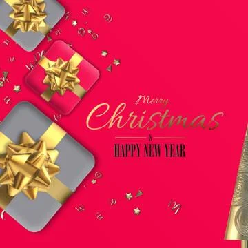 Christmas gift boxes Stock Illustration