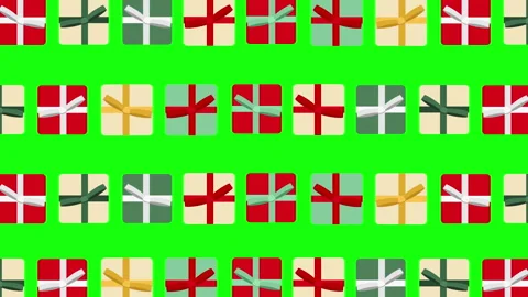 Christmas gift boxes pattern Video stock 246983987