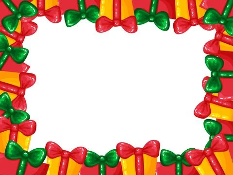 Christmas Gift Boxes Pattern Rectangle Background Stockillustratie