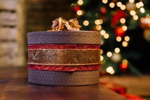Christmas gift boxes Stock Photos