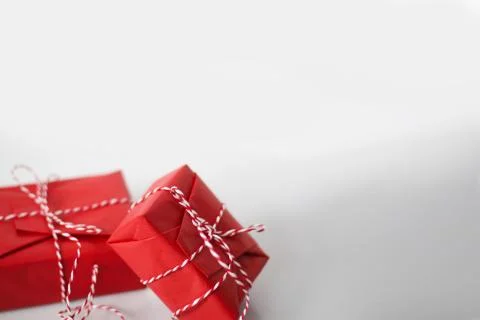 Christmas gift boxes Stock Photos