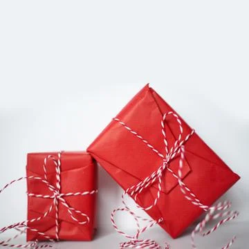 Christmas gift boxes Stock Photos