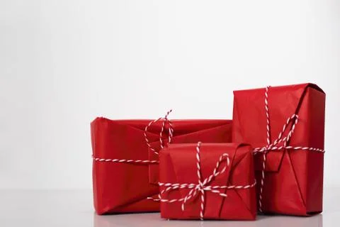 Christmas gift boxes Stock Photos
