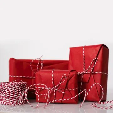 Christmas gift boxes Stock-Fotos
