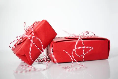 Christmas gift boxes Stock Photos