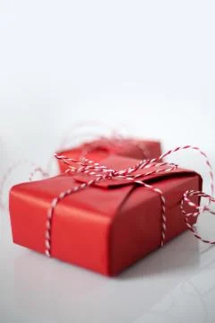 Christmas gift boxes Stock Photos