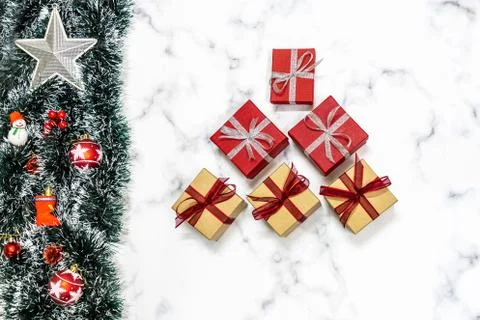 Christmas Gift Boxes Stock Photos
