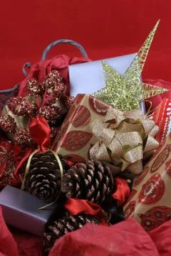 Christmas Gift Boxes Stock Photos