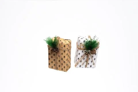 Christmas gift boxes Stock Photos