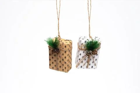 Christmas gift boxes Stock Photos