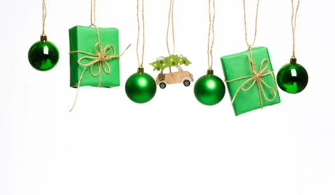 Christmas gift boxes Stock Photos