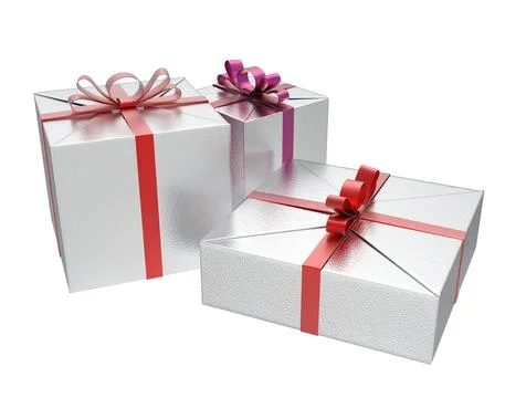 Christmas Gift Boxes (Silver Edition) Illustrazione stock