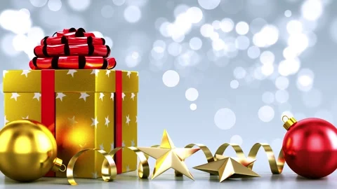 Christmas Gift Decorations Stock Footage 317840095