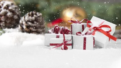 Christmas Gift Group Stock-Footage 165323613