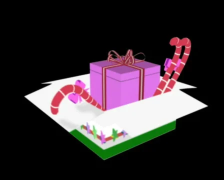 Christmas gift hamper Stock Footage 575120