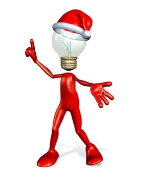 Christmas Gift Idea Guy Stock Illustration