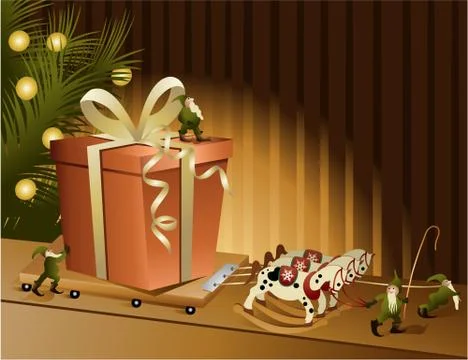 Christmas gift Stock Illustration