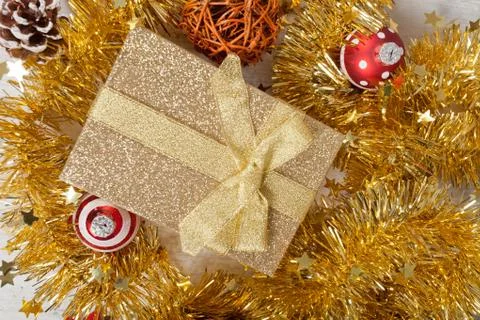 Christmas gift pack Stock Photos