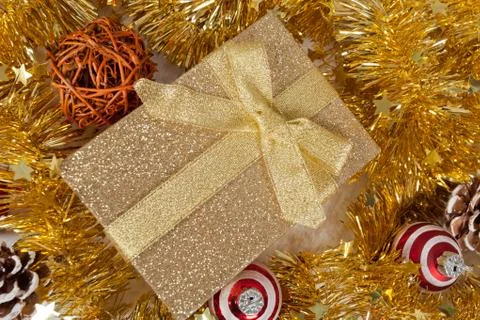 Christmas gift pack Stock Photos