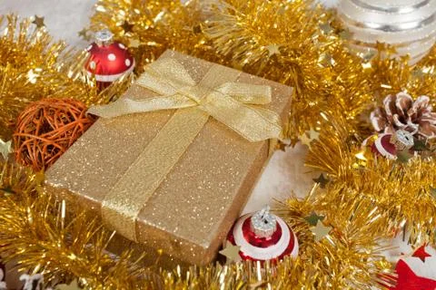 Christmas gift pack Stock Photos