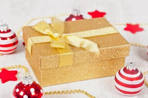 Christmas gift pack Stock Photos
