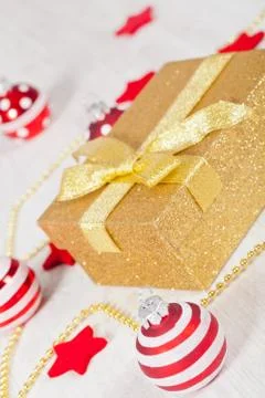 Christmas gift pack Stock Photos