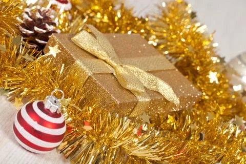 Christmas gift pack Stock Photos