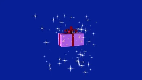 Christmas gift package rotation. Stock Footage 118004446